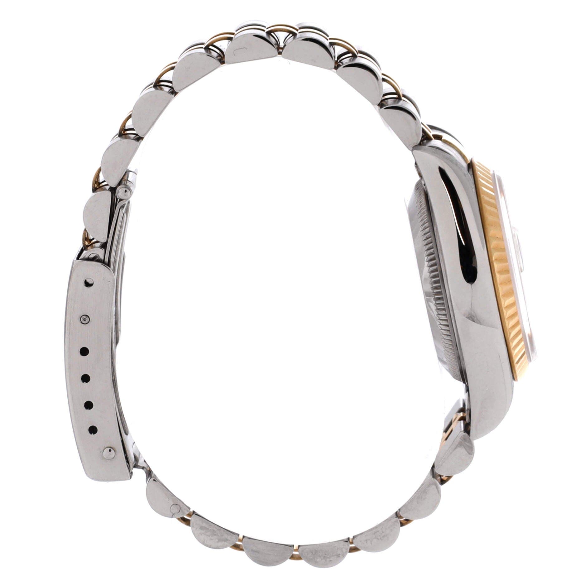 Oyster Perpetual Datejust Automatic Watch Stainless Steel and Yellow Gold with Diamond Markers 26, Alternate, color, Metallic Gold