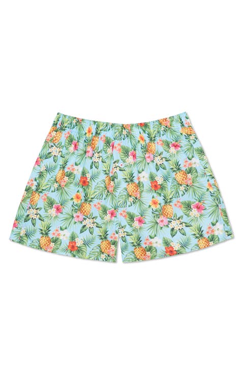 Organic Cotton Oahu Hawaiian Print Boxer Short