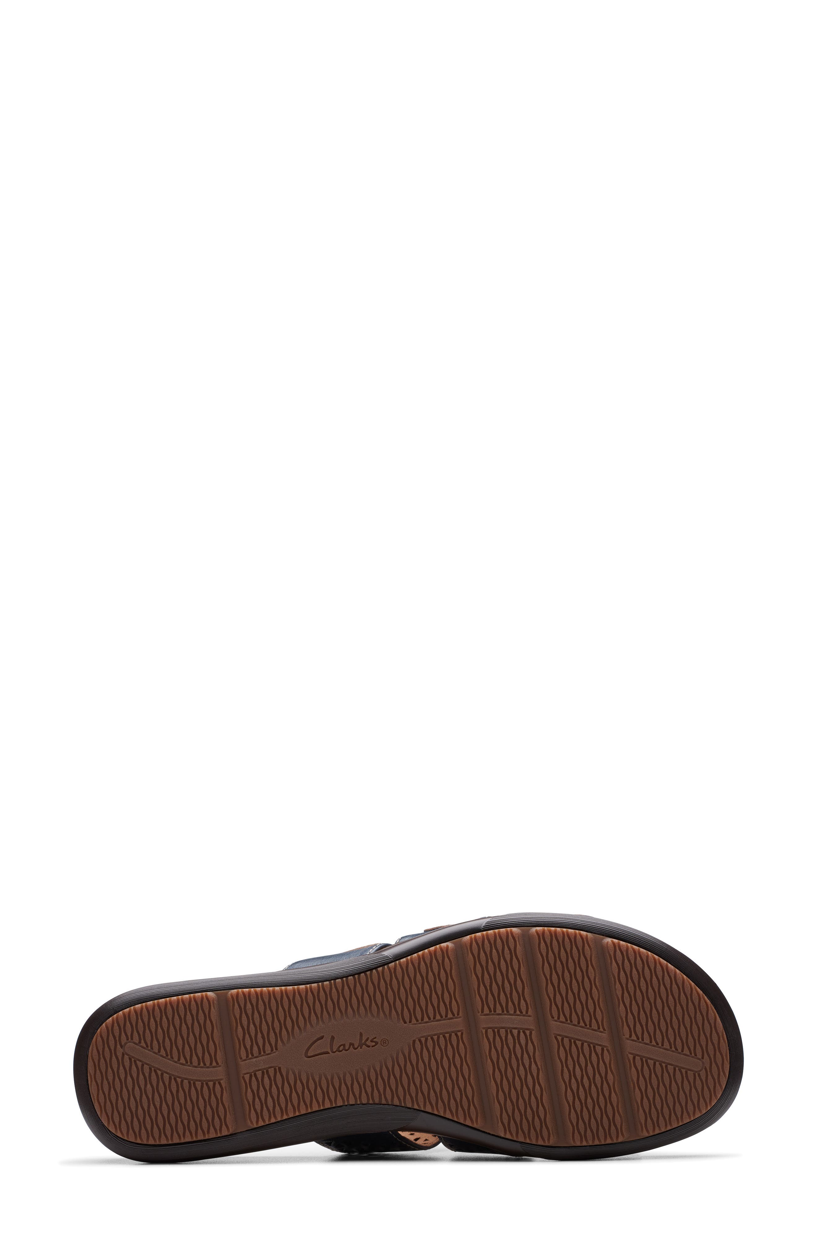Clarks<sup>®</sup> Kitly Walk Slide Sandal, Alternate, color, Navy Leather