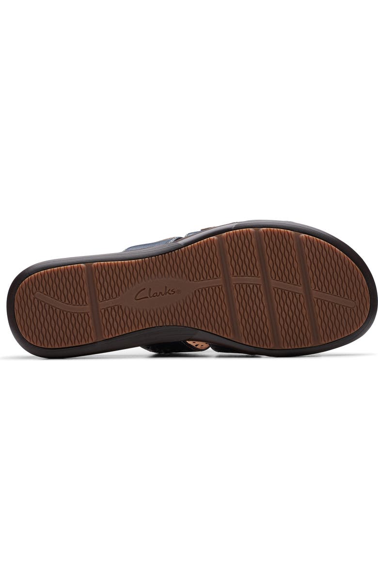 Clarks<sup>®</sup> Kitly Walk Slide Sandal, Alternate, color, Navy Leather