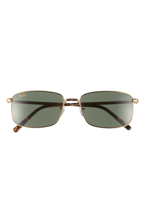 57mm Rectangular Sunglasses