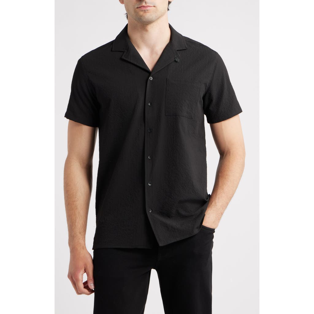 W.R.K Crinkle Camp Shirt in Black  product