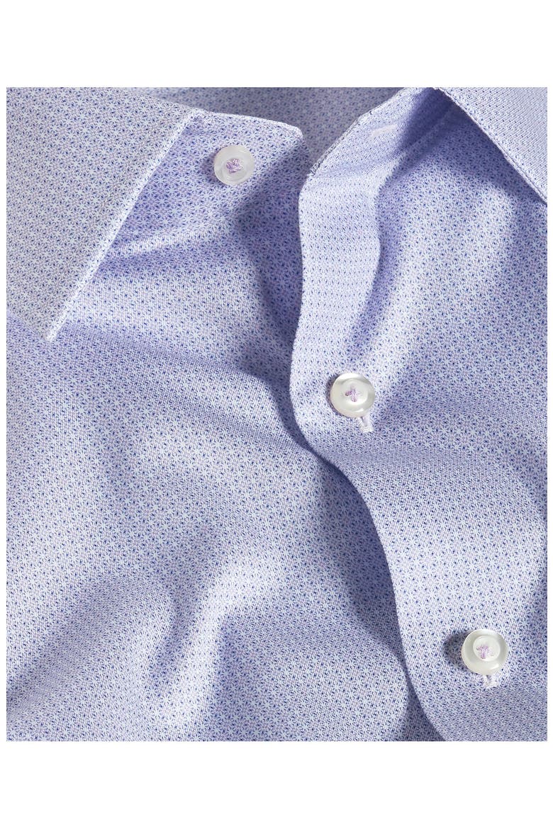 Trim Fit Geometric Print Dress Shirt, Alternate, color, LILAC