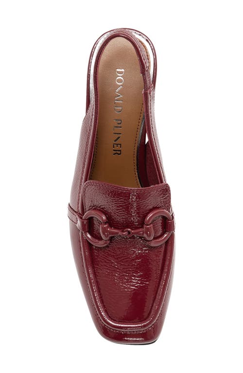 Donald Pliner Slingback Bit Loafer Pump In Red