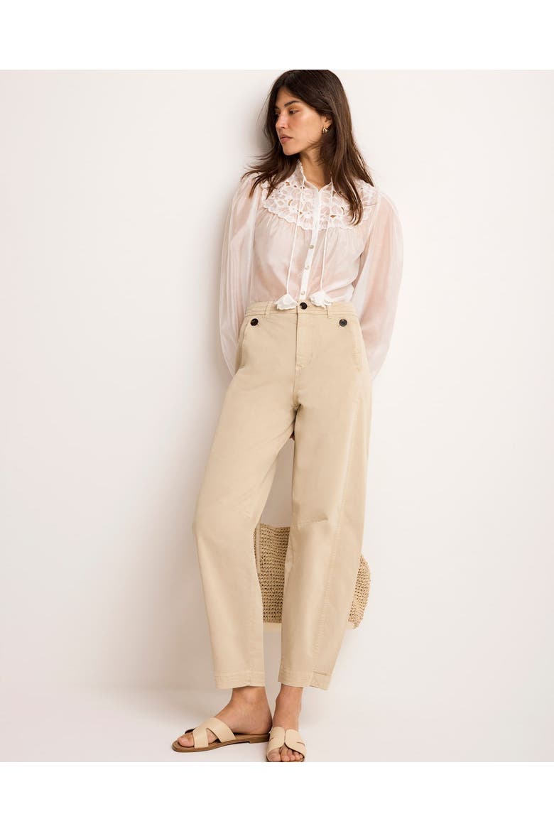 Floral Cutwork Detail Blouse, Alternate, color, Ivory