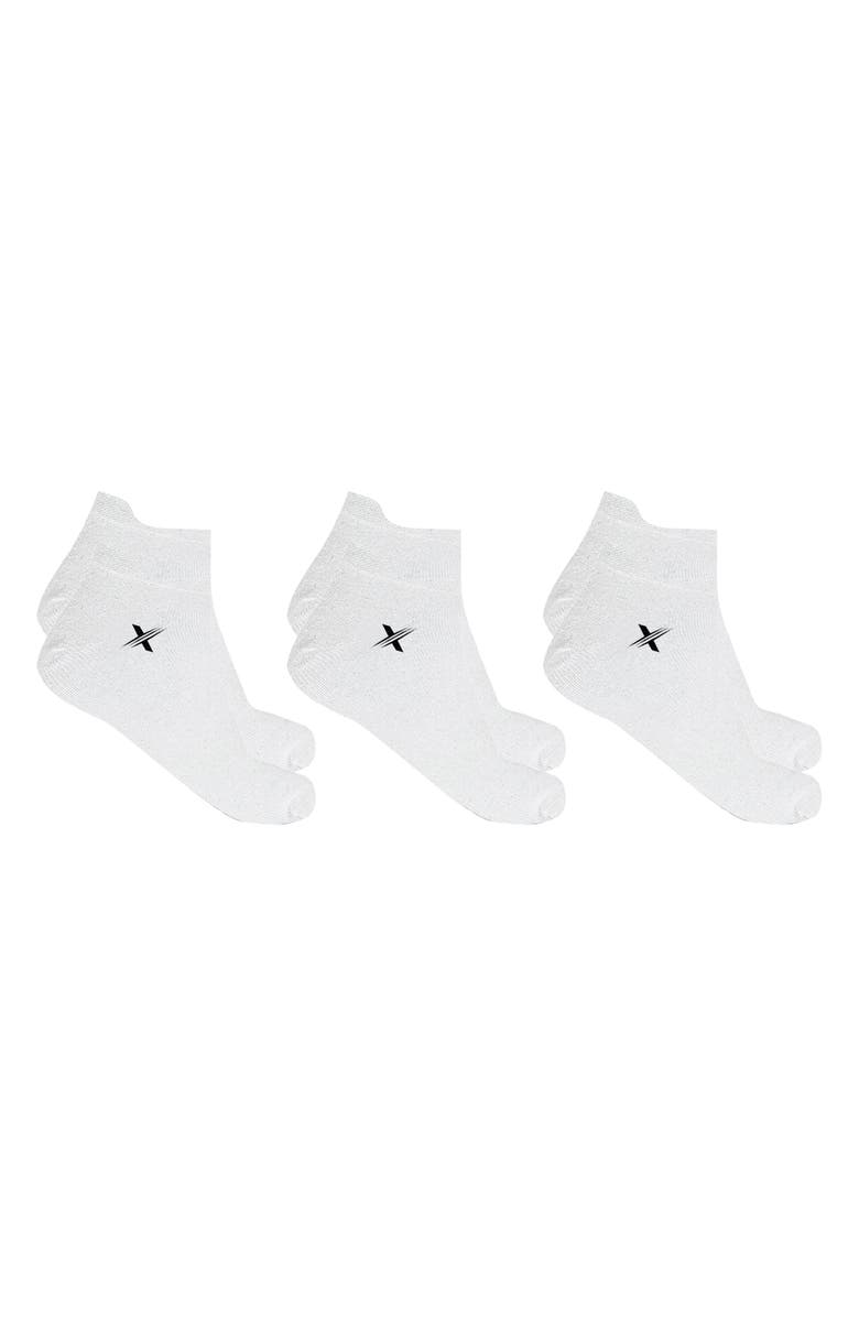 EXTREME FIT 3-Pack Low Cut Compression Socks, Main, color, White