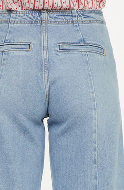 Kancan Deena High Rise Wide Leg Jeans In Blue