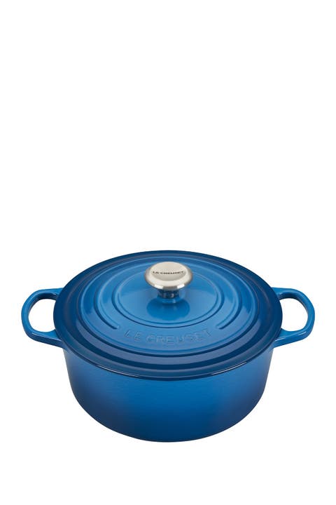 Signature 5.5-Quart Round Enamel Cast Iron Dutch Oven