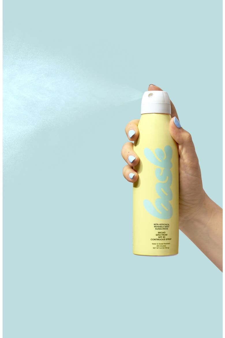 Non-Aerosol Invisible Mist Sunscreen Broad Spectrum SPF 30 Continuous Spray, Alternate, color, NO COLOR