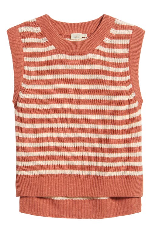 Faherty Miramar Linen Sweater Tank In Multi
