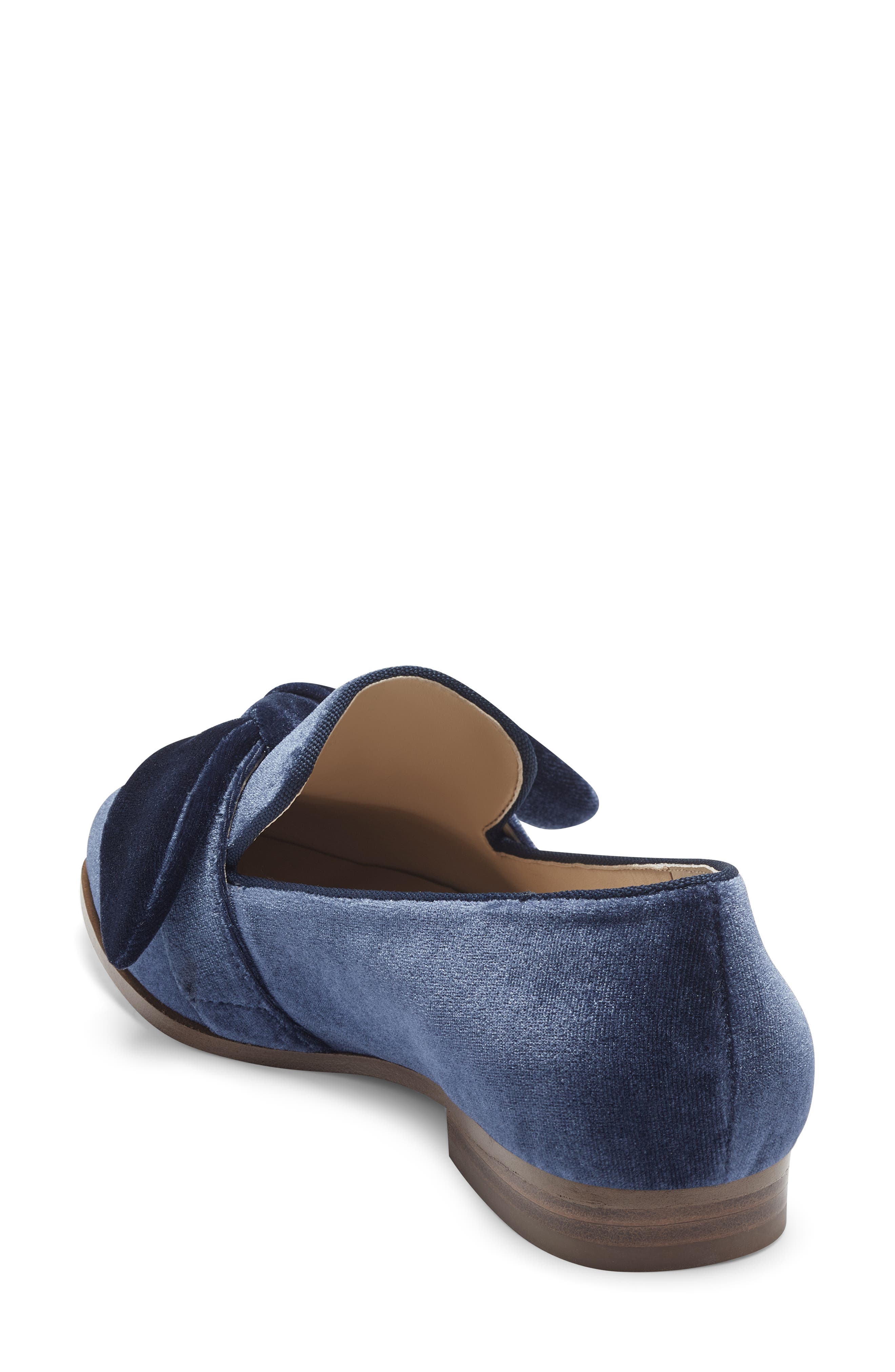 Jamia Bow Loafer, Alternate, color, OXFORD BLUE VELVET