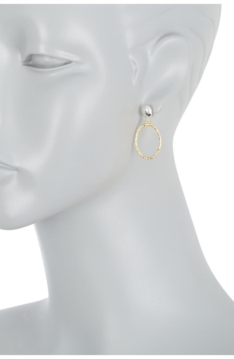 Gurhan Two-Tone Sterling Silver Hoopla Oval Link Drop Earrings, Alternate, color, 