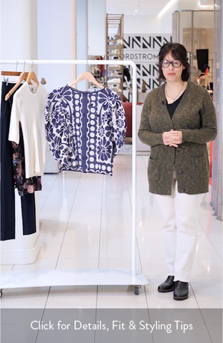 Floral Appliqué Cotton Top, sales video thumbnail