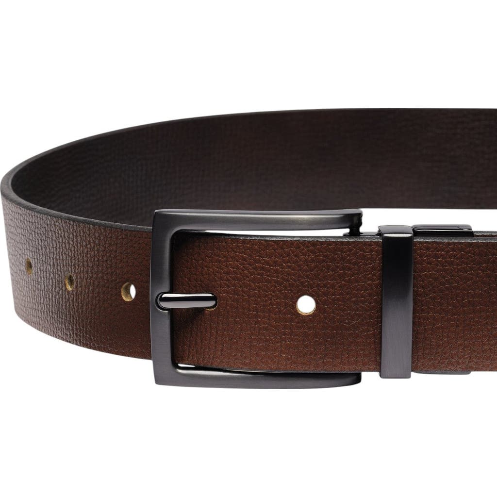 Charles Tyrwhitt Leather Chino Belt In Brown