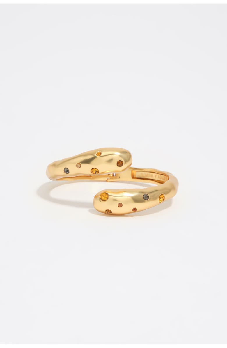 Bimba y Lola Engraved Logo Metal Bangle, Alternate, color, Gold