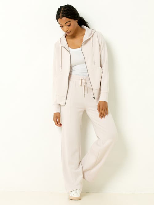 Single Stitch Ultra Soft Wide Leg Pant In White