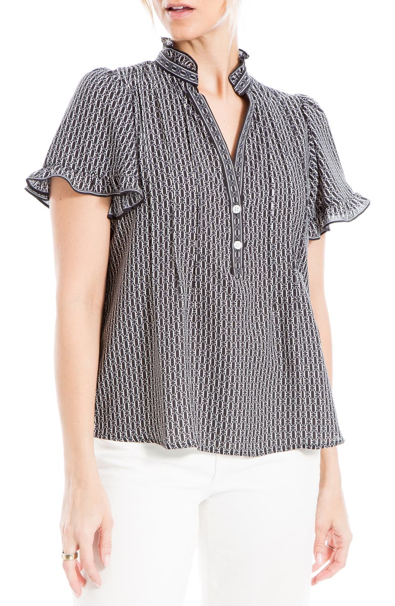 MAX STUDIO Flutter Sleeve Top, Alternate, color, 