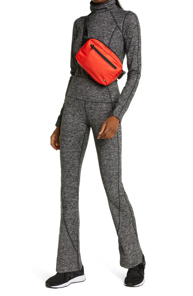 Zella High Waist Cozy Tech Flare Pants, Alternate, color,