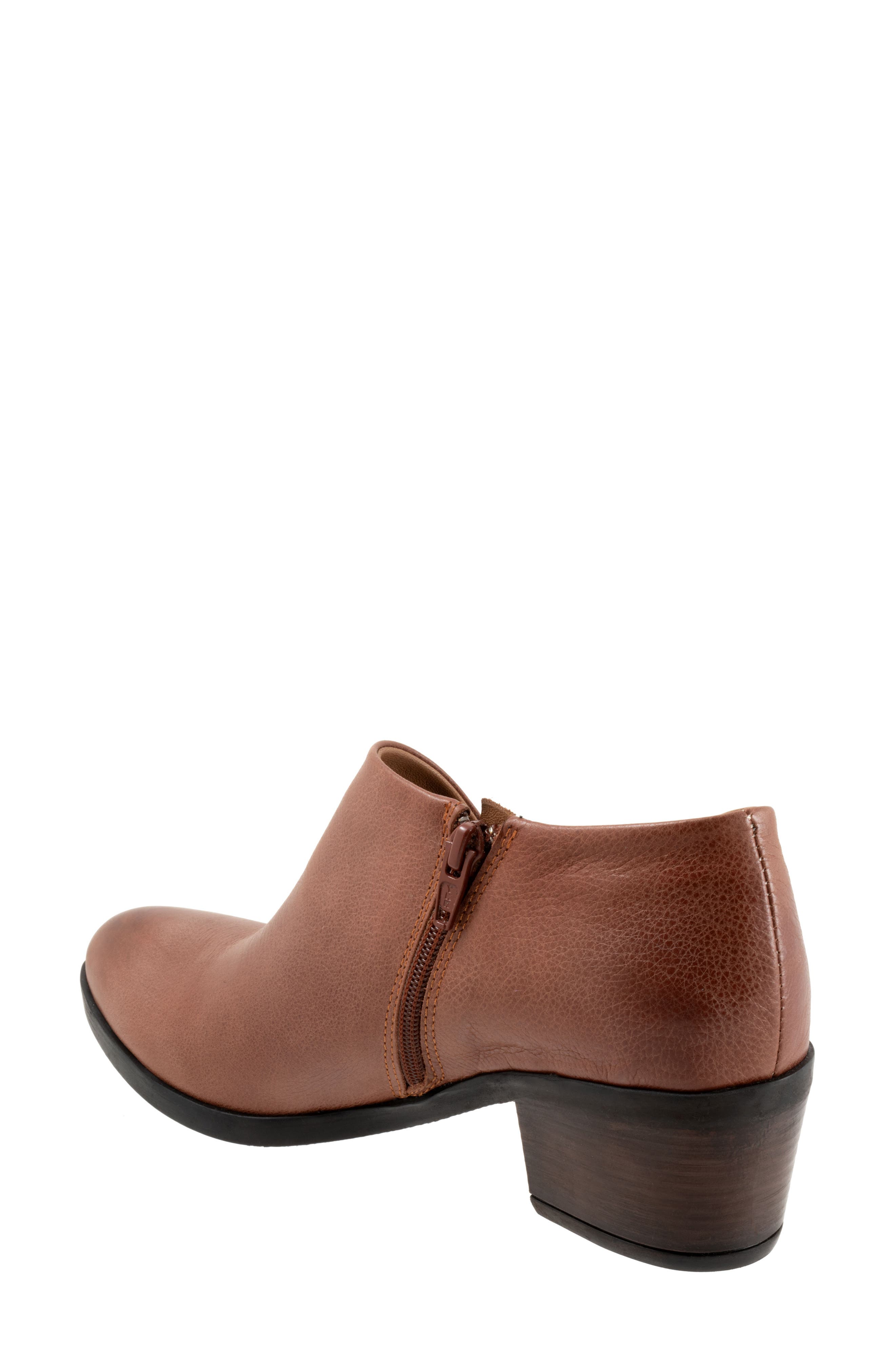 Caitlin Zip Bootie, Alternate, color, TOBACCO