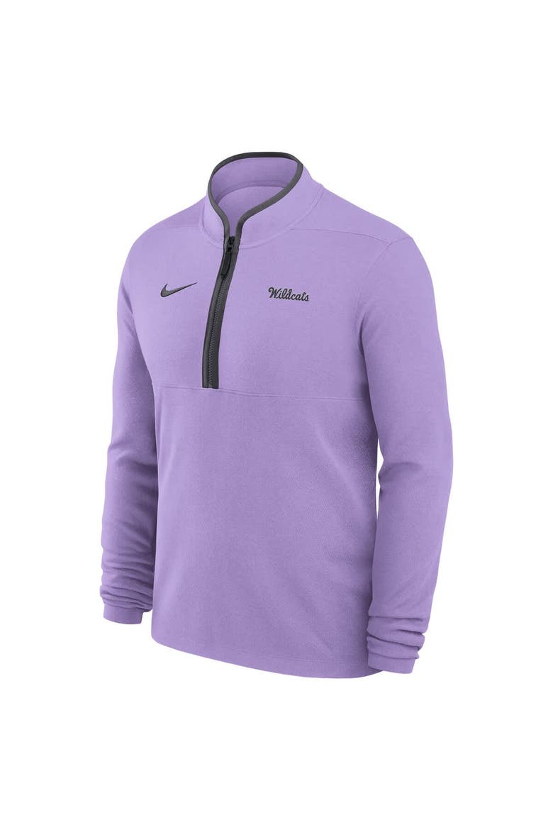 Men's Nike Lavender Kansas State Wildcats Basketball Victory Dri-FIT Half-Zip Pullover, Alternate, color, Lavender