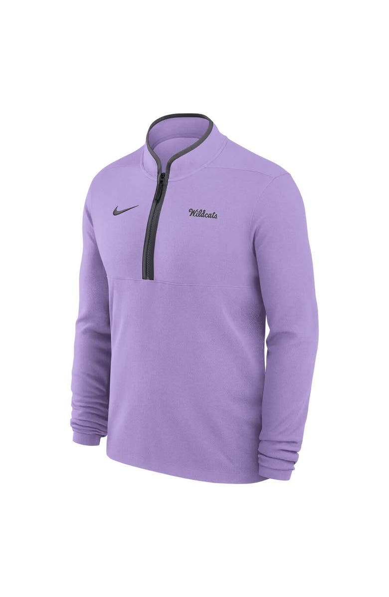 Nike Men's Nike Lavender Kansas State Wildcats Basketball Victory Dri-FIT Half-Zip Pullover, Alternate, color, Lavender