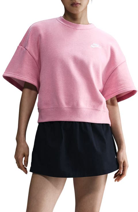 Sportswear Club Short Sleeve Fleece Pullover