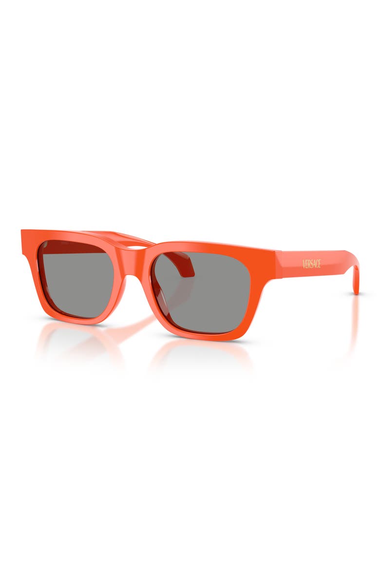 52mm Square Sunglasses, Alternate, color, ORANGE