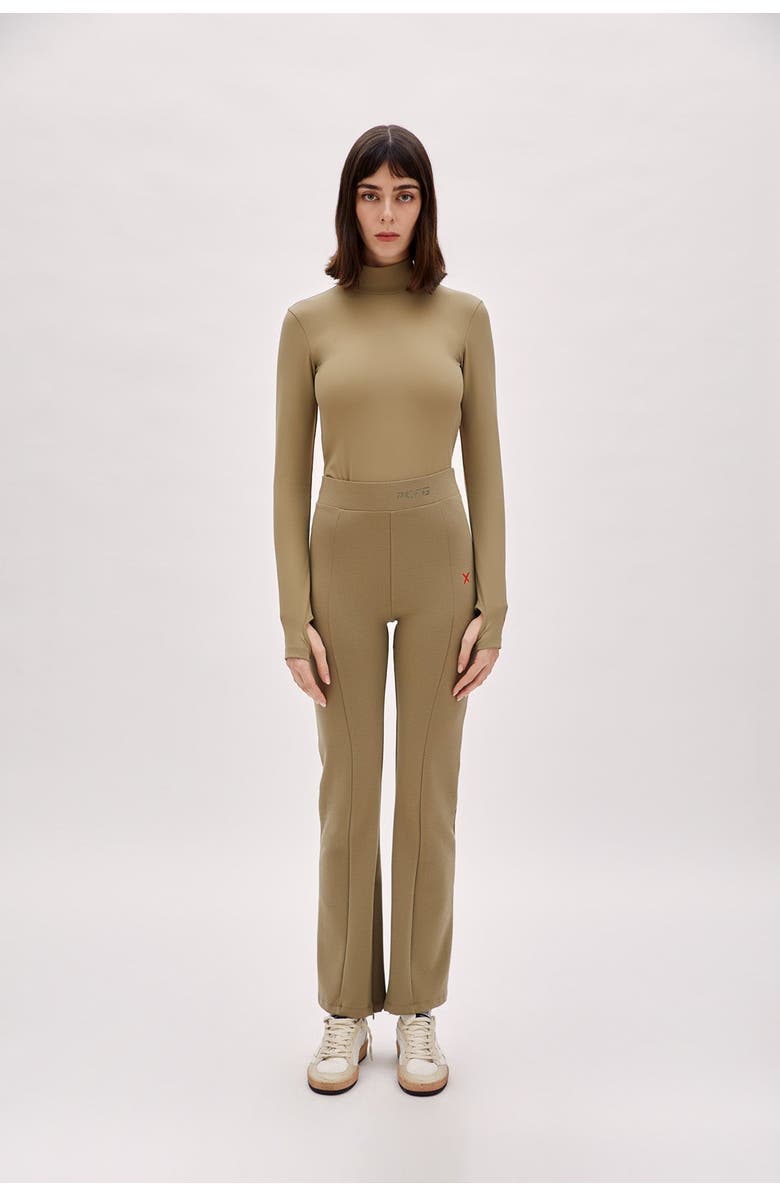 PCFG Cotton High Neck Bodysuit- Covert Green, Alternate, color, Covert Green