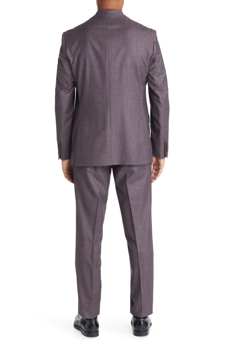 Karl Soft Constructed Wool Suit, Alternate, color, PLUM