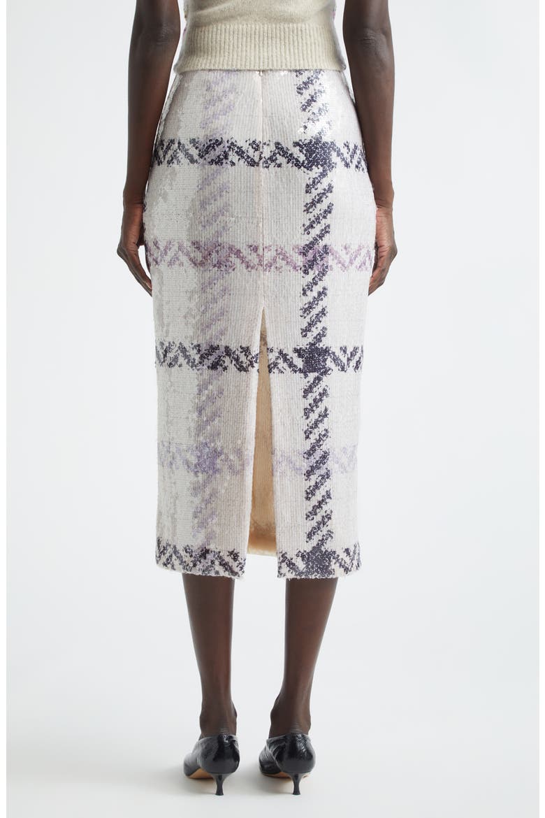 The Mercer Paillette Plaid Pencil Skirt, Alternate, color, WINDOWPANE PLAID
