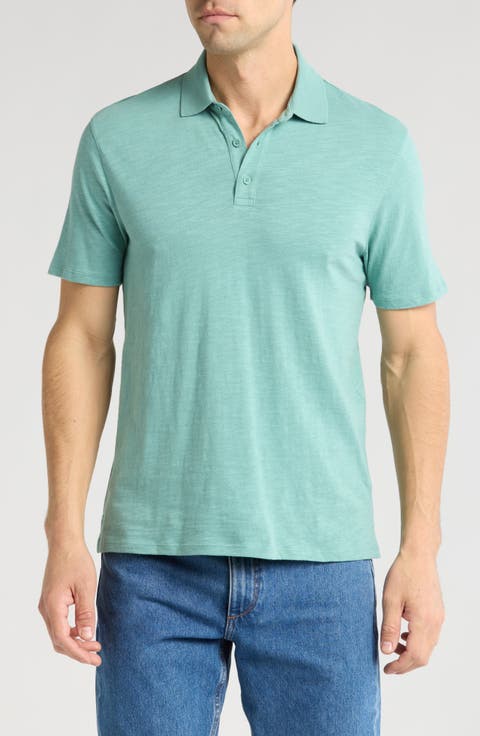 Short Sleeve Slub Polo