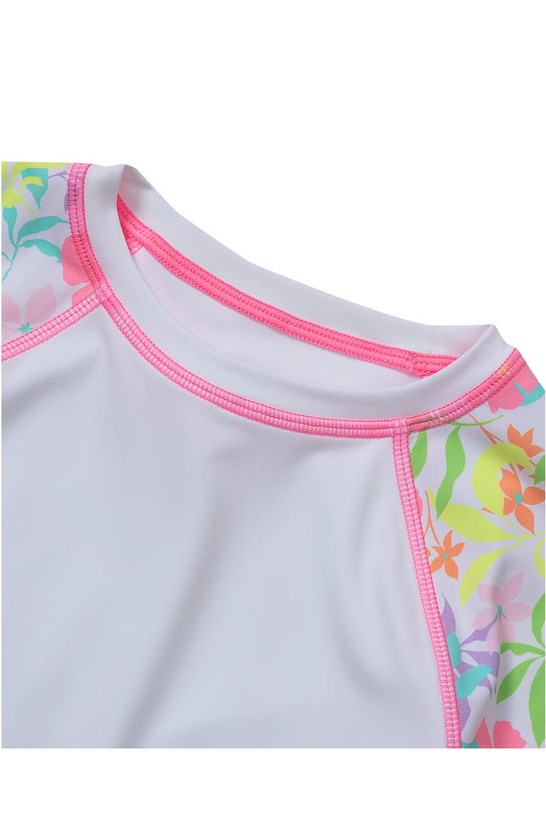 Lands' End Girls Long Sleeve Mock Neck UPF 50 Swim Rash Guard, Alternate, color, 