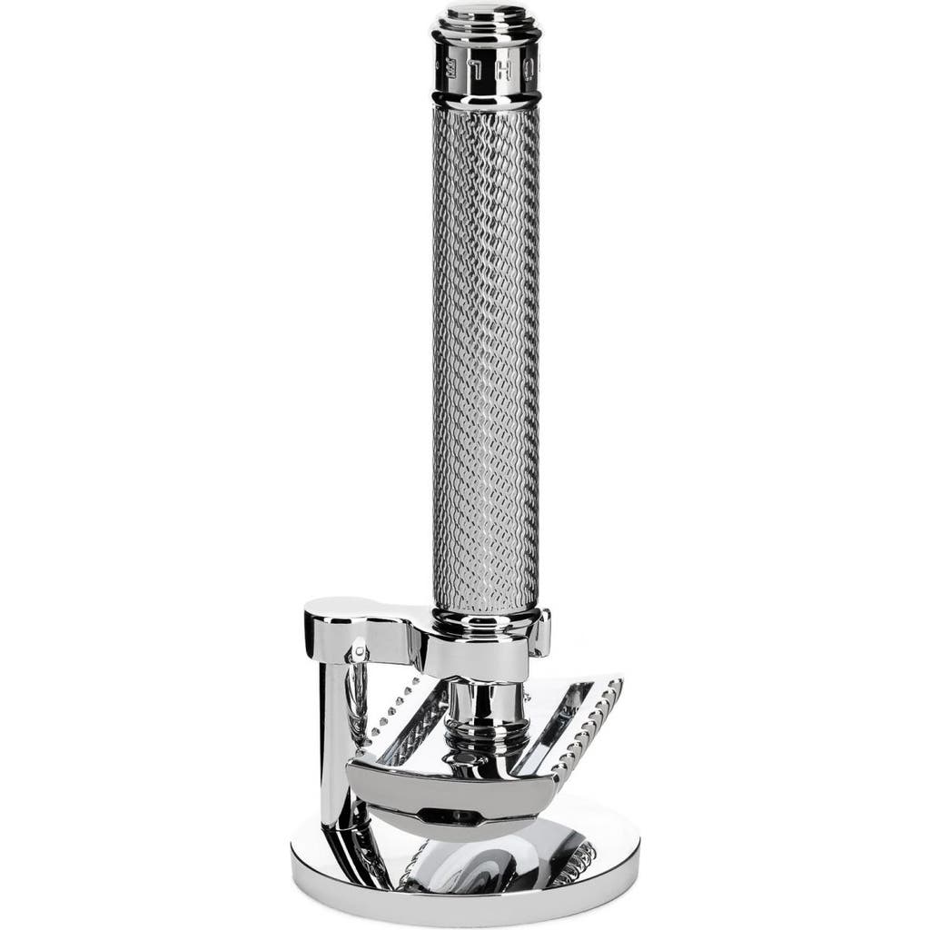 Mühle Traditional Metal 2-piece Shaving Set R41 Safety Razor & Stand In Silver