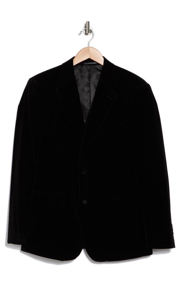 T.R. PREMIUM Slim Fit Velvet Blazer, Alternate, color, 