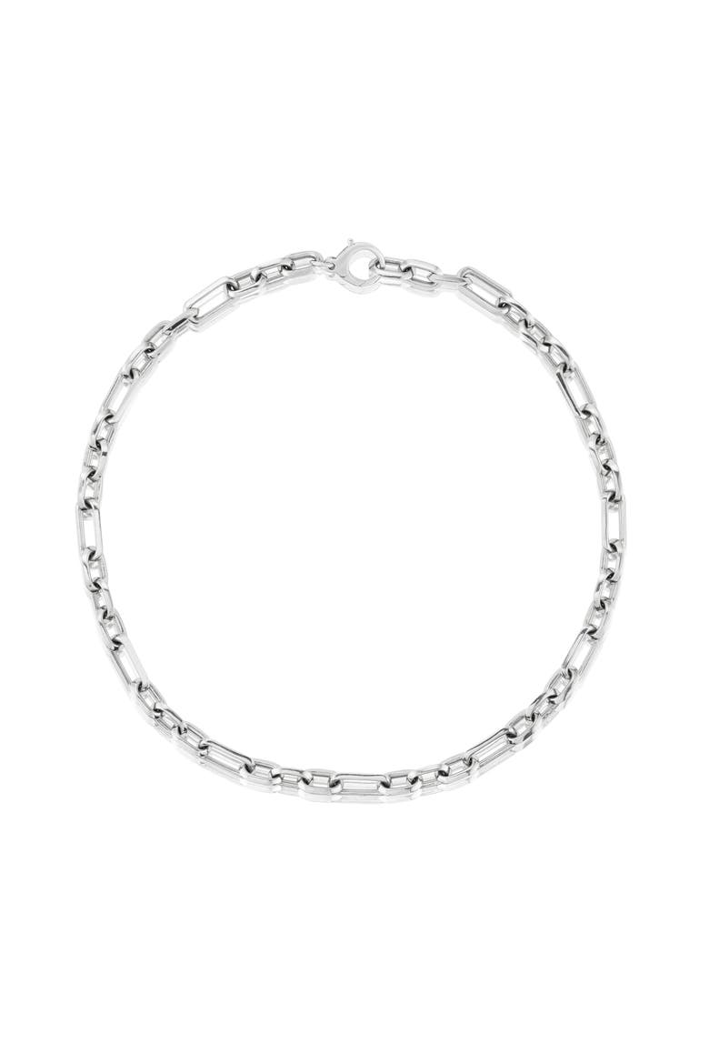 Oval Link Chain Necklace, Alternate, color, Sterling Silver