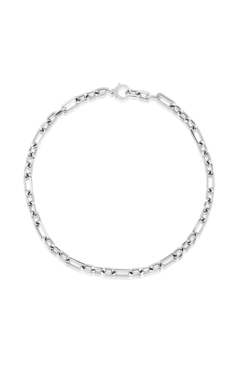 Sheryl Lowe Oval Link Chain Necklace, Alternate, color, Sterling Silver