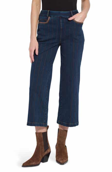 Landon Embroidered Crop Jeans