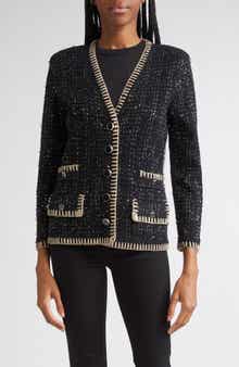 Veronica Beard Ceriani Metallic Knit Jacket