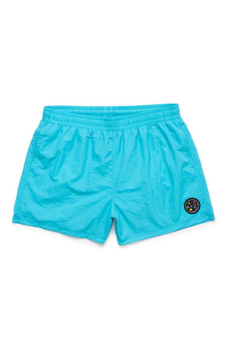 Party Rocker Volley Shorts, Main, color, NEON BLUE