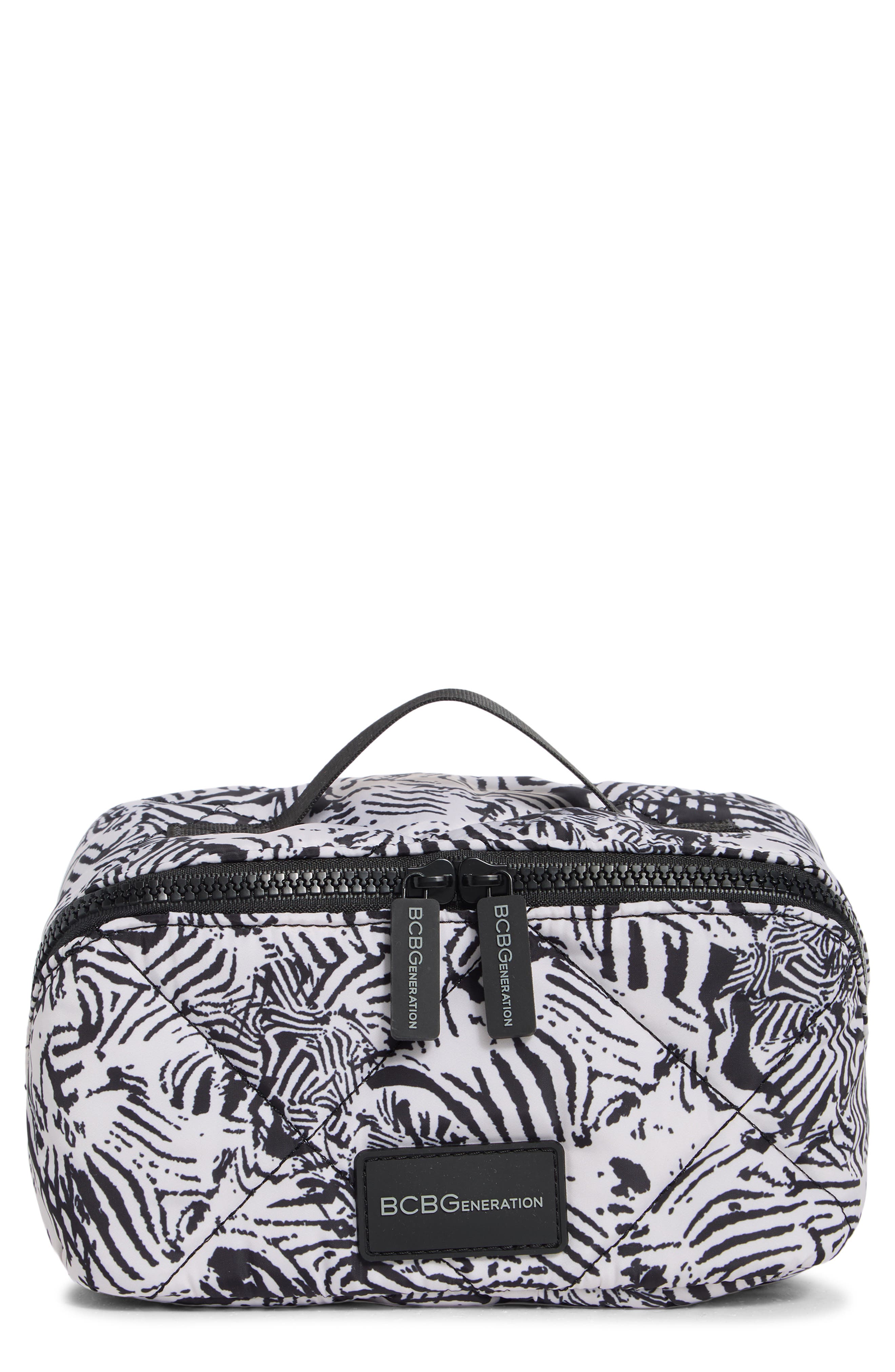 Quilted Fold Out Case, Main, color, ZEBRA