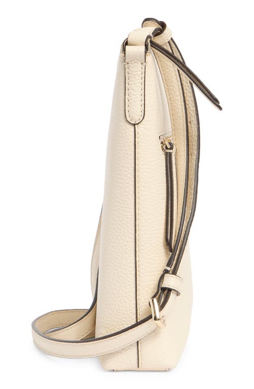 Kate Spade New York Jackson Top Zip Leather Crossbody Bag In Parchment