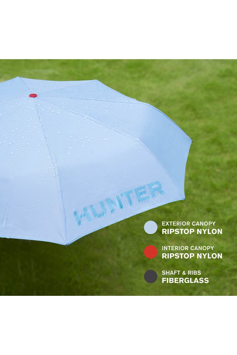 Double Sided Compact Umbrella, Alternate, color, Nantucket Breeze/Red