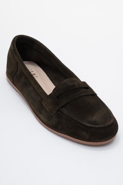 Forever & Always Shoes Dorothy Leather Loafer In Green
