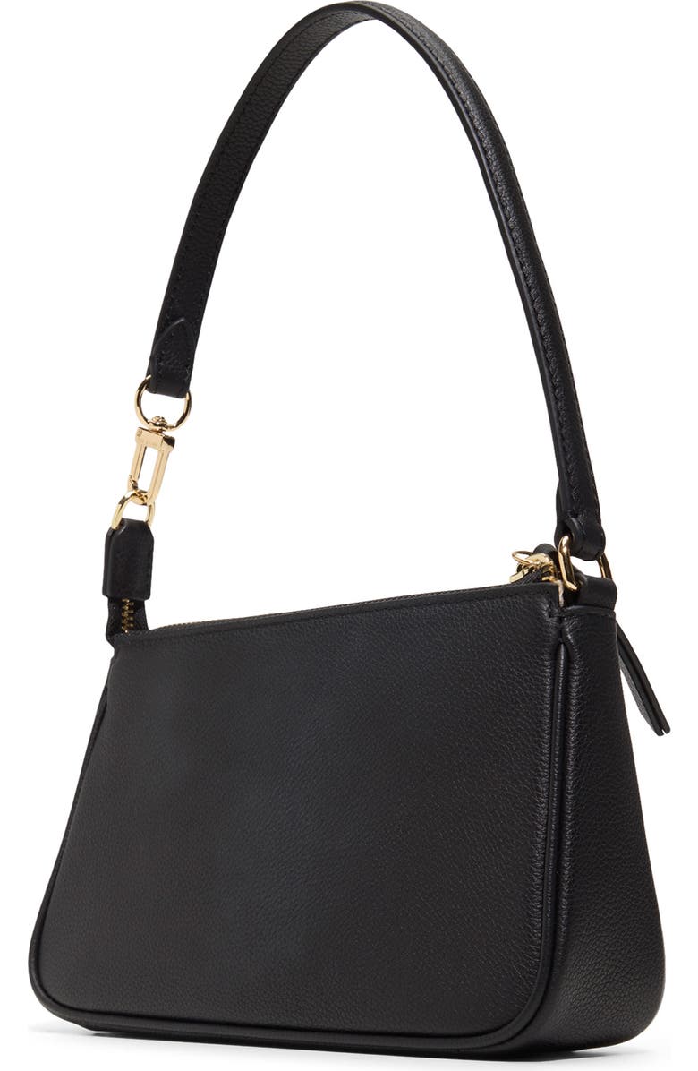 Ted Baker Agnes Leather Shoulder Bag, Alternate, color, Black