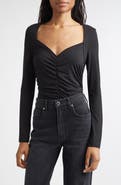 Veronica Beard Salem Ruched Top