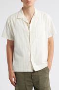Treasure & Bond Embroidered Eyelet Cotton Camp Shirt