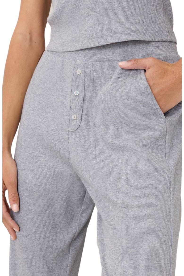 Dream Rib Jogger Made with Organic Cotton, Alternate, color, Heather Grey
