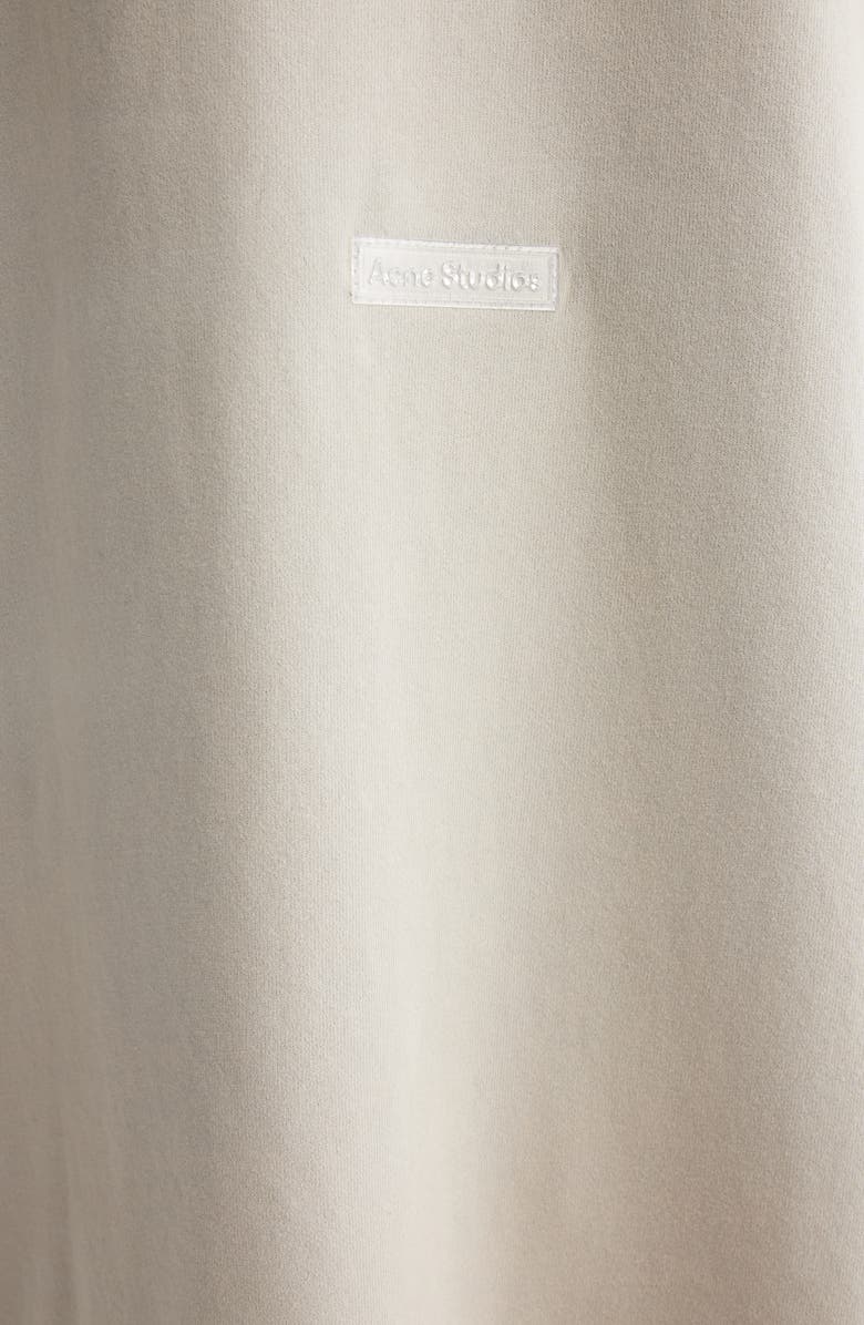 Acne Studios Enick Mock Neck Cotton Sweatshirt, Alternate, color, Bright Grey