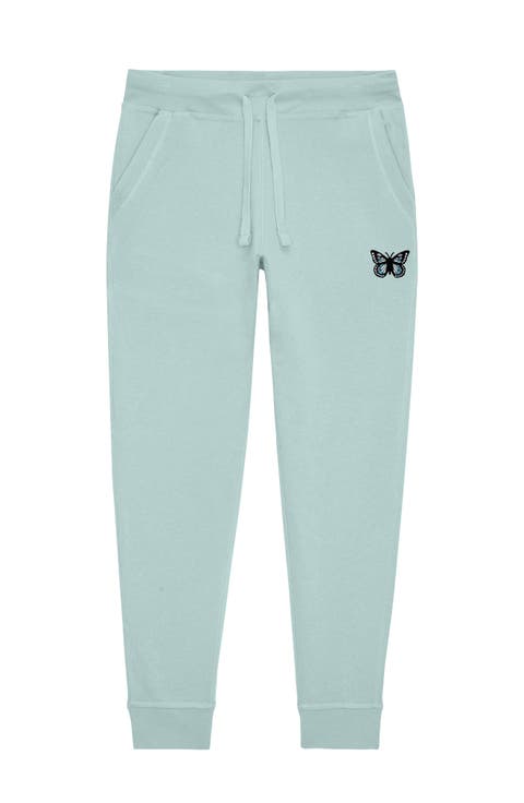 Womens Butterfly Midweight Fleece Jogger Pant