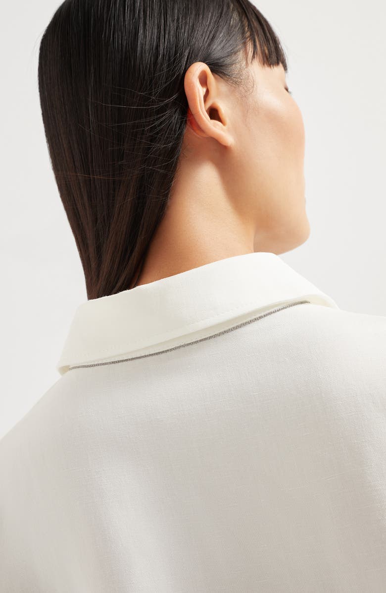 Brunello Cucinelli Twill dress with monili, Alternate, color, 